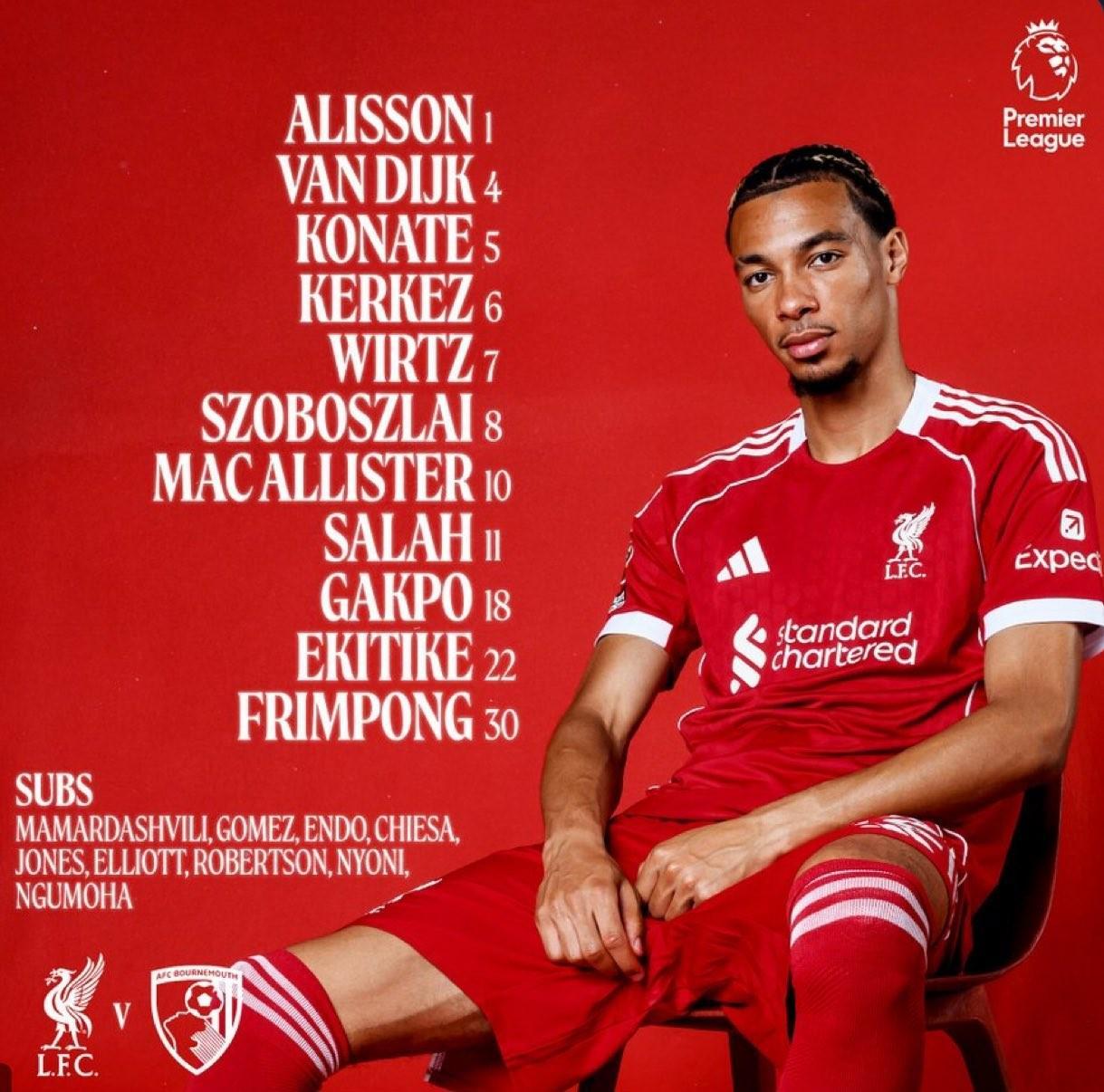 开云体育app-利物浦四人同时在揭幕战首发迎来英超首秀，为卫冕冠军中最多